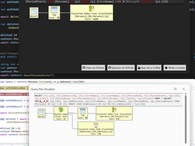 一款基于 C# 开源的 EF Core 查询计划可视化神器